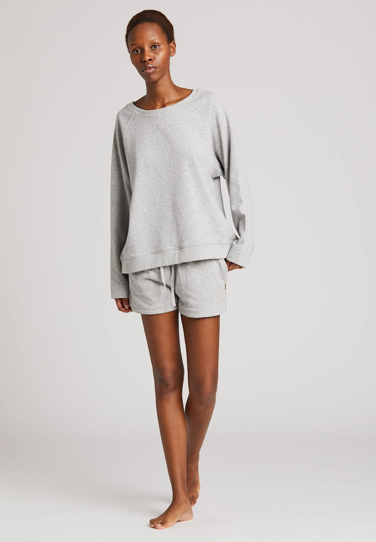 Shorts - Grey Melange 2 Shorts - Grey Melange - Afbeelding 2