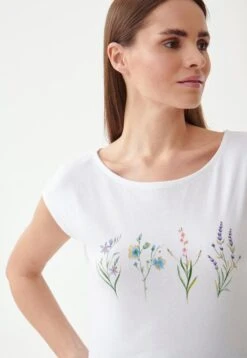 Amanda - T-Shirt Print - White -Kleding Discount Winkel 6ae551ad2fe2431fb8fe175966855aaf
