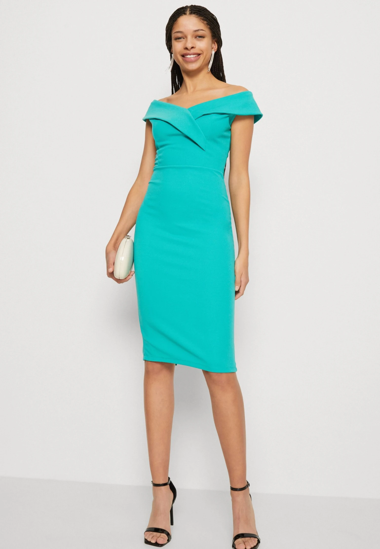 Wal G Zara Midi Dress - Cocktailjurk - Tiffany Blue 4 Wal G Zara Midi Dress - Cocktailjurk - Tiffany Blue - Afbeelding 4