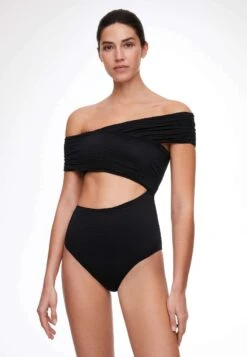 Oysho Off-Shoulder Crossover - Badpak - Black