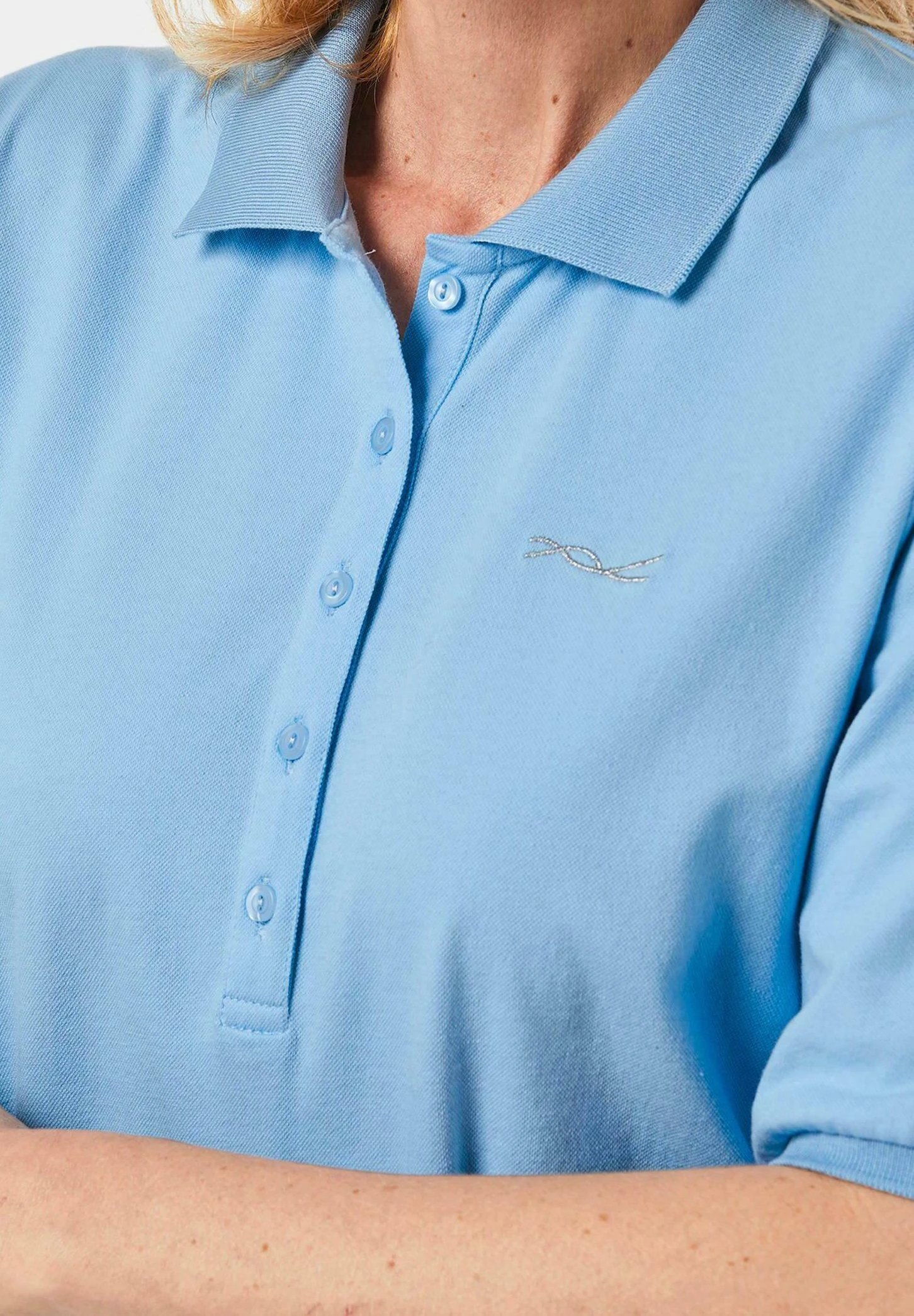 GOLDNER Poloshirt - Sky Blue 4 GOLDNER Poloshirt - Sky Blue - Afbeelding 4