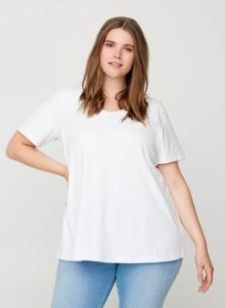 Zizzi T-Shirt Basic - White