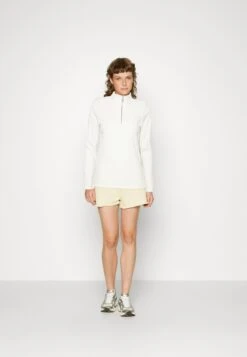 Selected Femme Slfjinaline Zipper Long - Longsleeve - Snow White