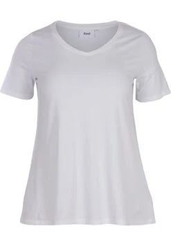 Zizzi T-Shirt Basic - White -Kleding Discount Winkel 6f8a9e7052ce48718d81099b6da68309