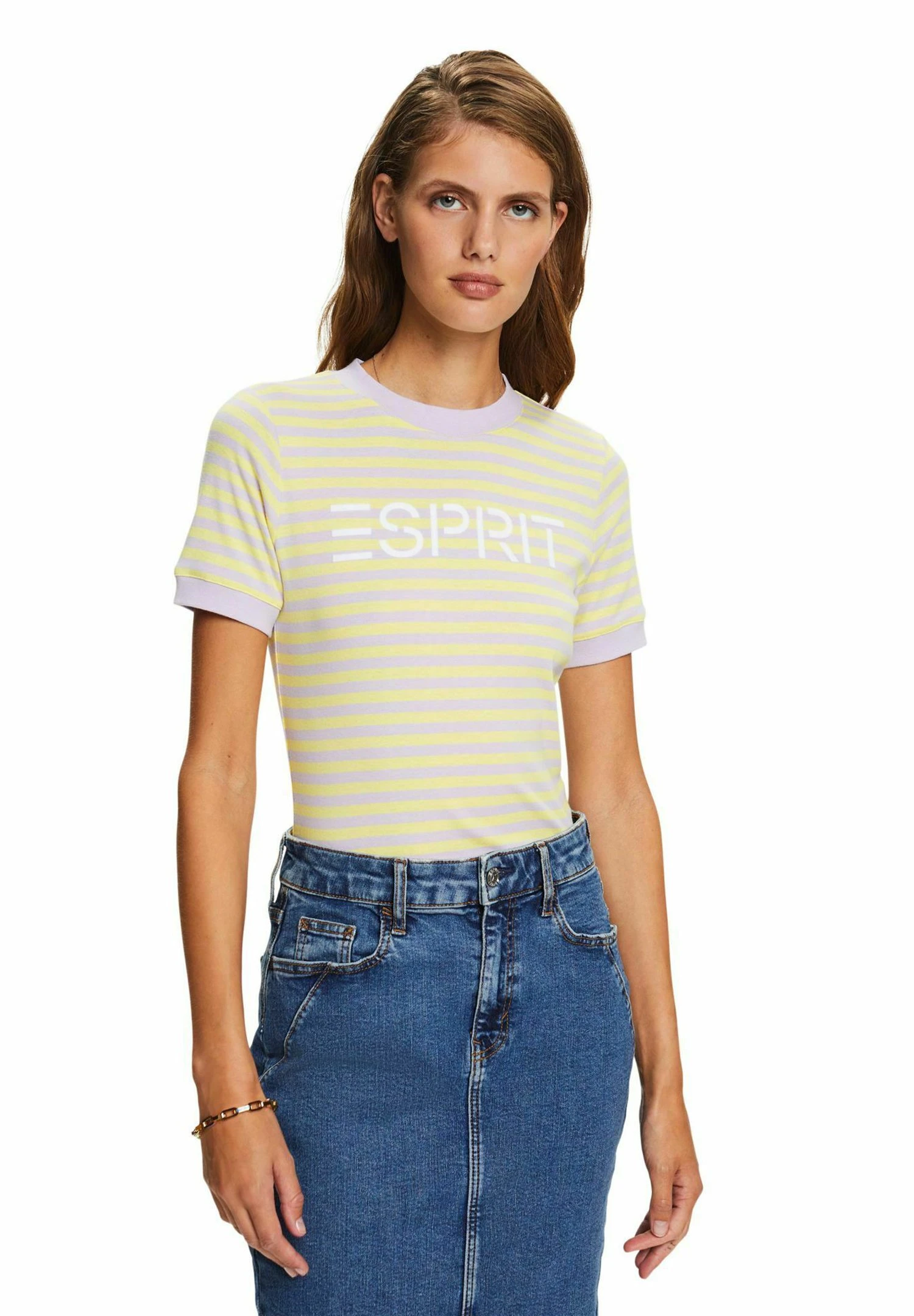 ESPRIT T-Shirt Print - Pastel Yellow 6 ESPRIT T-Shirt Print - Pastel Yellow - Afbeelding 6