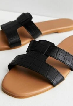 New Look Croc- Muiltjes - Black -Kleding Discount Winkel 79208ad687e445468155b4dcc750b199