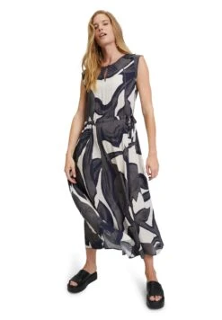 CARTOON Mit Muster - Jurk - Weiß Dunkelblau -Kleding Discount Winkel 7930f4a512084099bbf2f75cf9f47c37