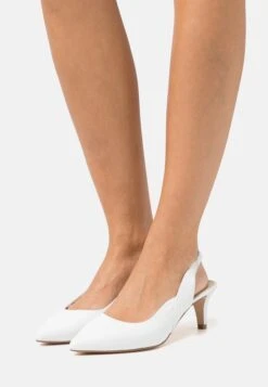 Caprice Klassieke Pumps - White Perlato