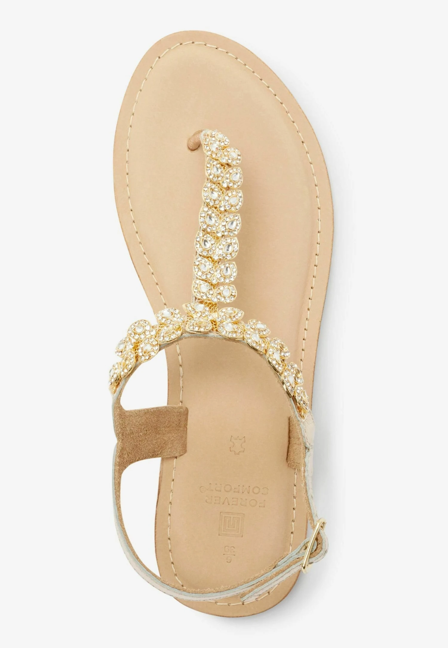 Next Forever Comfort - Teensandalen - Gold 3 Next Forever Comfort - Teensandalen - Gold - Afbeelding 3