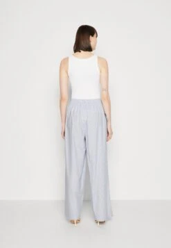 Mads Nørgaard Popla Lola Pants - Broek - Estate Blue/Cloud Dancer -Kleding Discount Winkel 82b2d8ff38db4ad6aa12f837d3c7c1a3