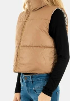 ONLY Bodywarmer - Beige -Kleding Discount Winkel 8680ed3f349f4063ab145e6617bf27a4
