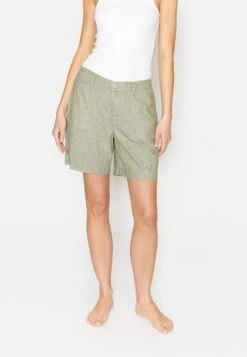 Angels Wide Leg Mit Leichtem- Shorts - Khaki