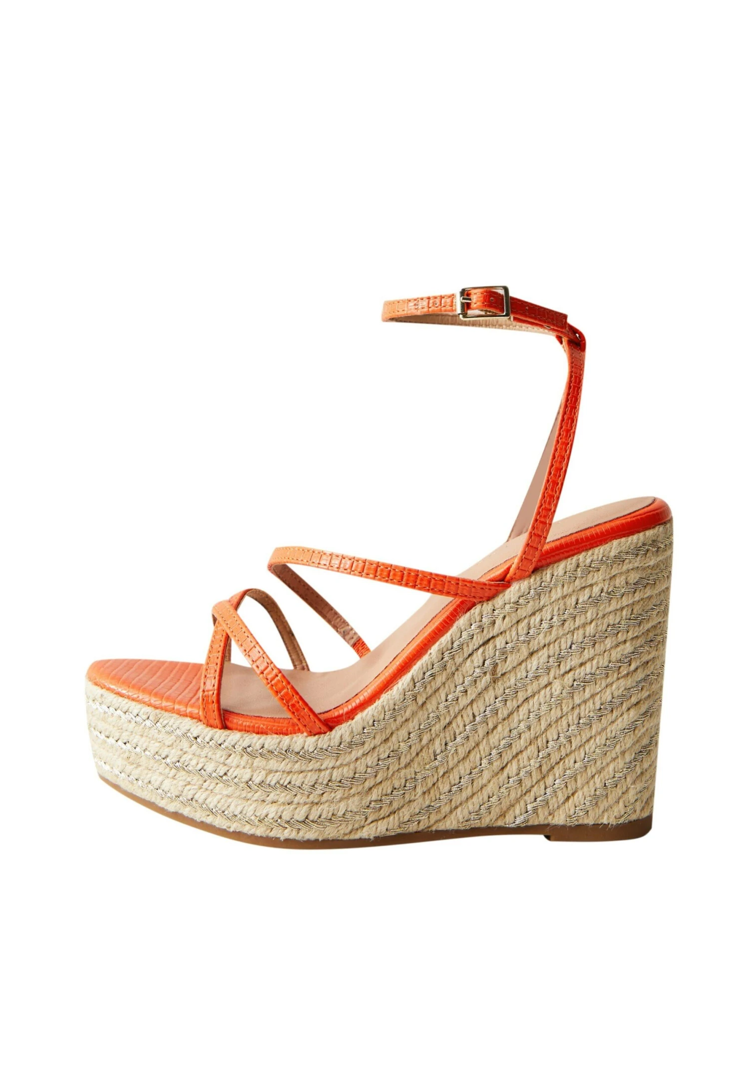 New Look Sandalen Met Sleehak - Bright Orange 2 New Look Sandalen Met Sleehak - Bright Orange - Afbeelding 2