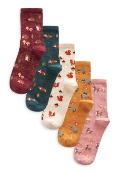 Next Winter Animal Ankle 5 Pack Standard - Sokken - Multicolour