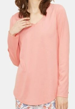 Basic - Pyjamashirt - Papaya