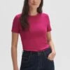 OPUS Samuna - T-Shirt Basic - Bright Berry