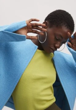 Gestuz Rebagz- Lichte Jas - Malibu Blue Melange -Kleding Discount Winkel 950a331c142b47f7af5d48998efc478f