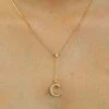 Initial Alphabet Letter C Pendant- Ketting - Gold-Coloured