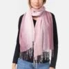 Ocean - Sjaal - Bordeaux-Light Pink