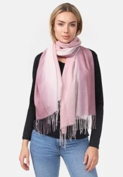 Ocean - Sjaal - Bordeaux-Light Pink
