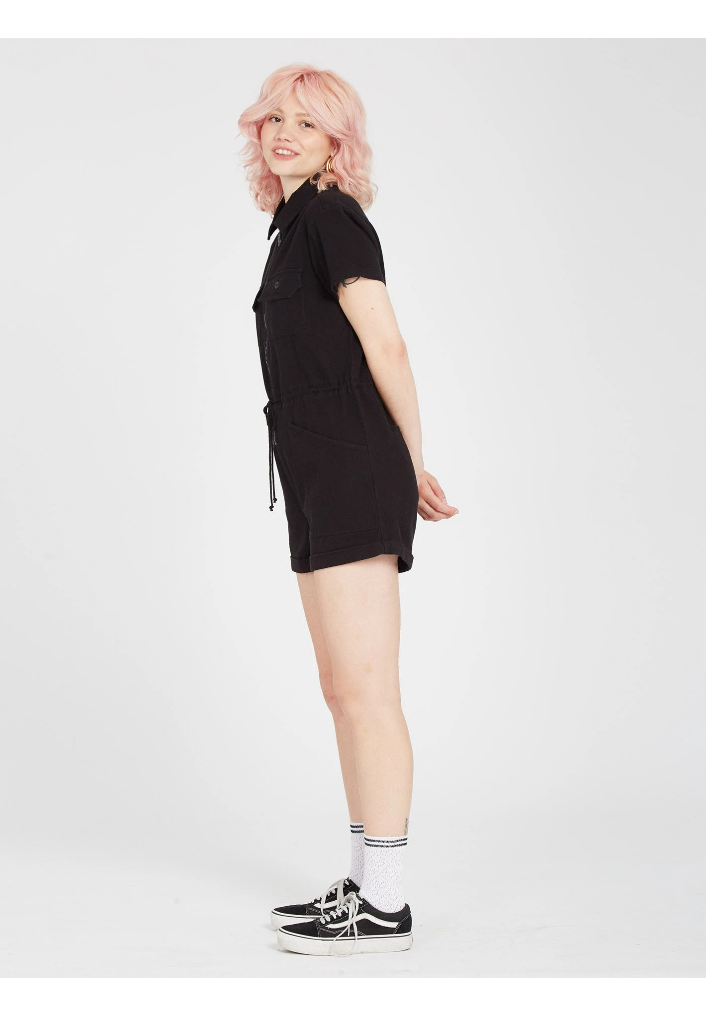 Volcom Wheelfrite Romper - Jumpsuit - Black 4 Volcom Wheelfrite Romper - Jumpsuit - Black - Afbeelding 4