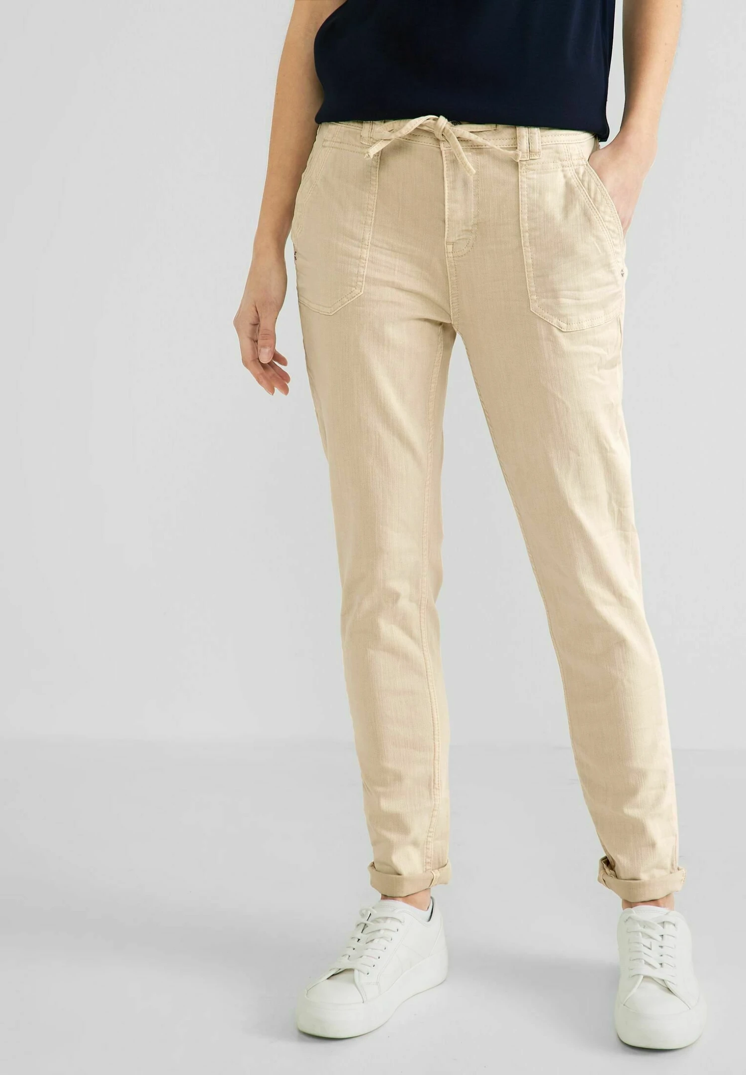STREET ONE Slim Fit Jeans - Beige 1 STREET ONE Slim Fit Jeans - Beige
