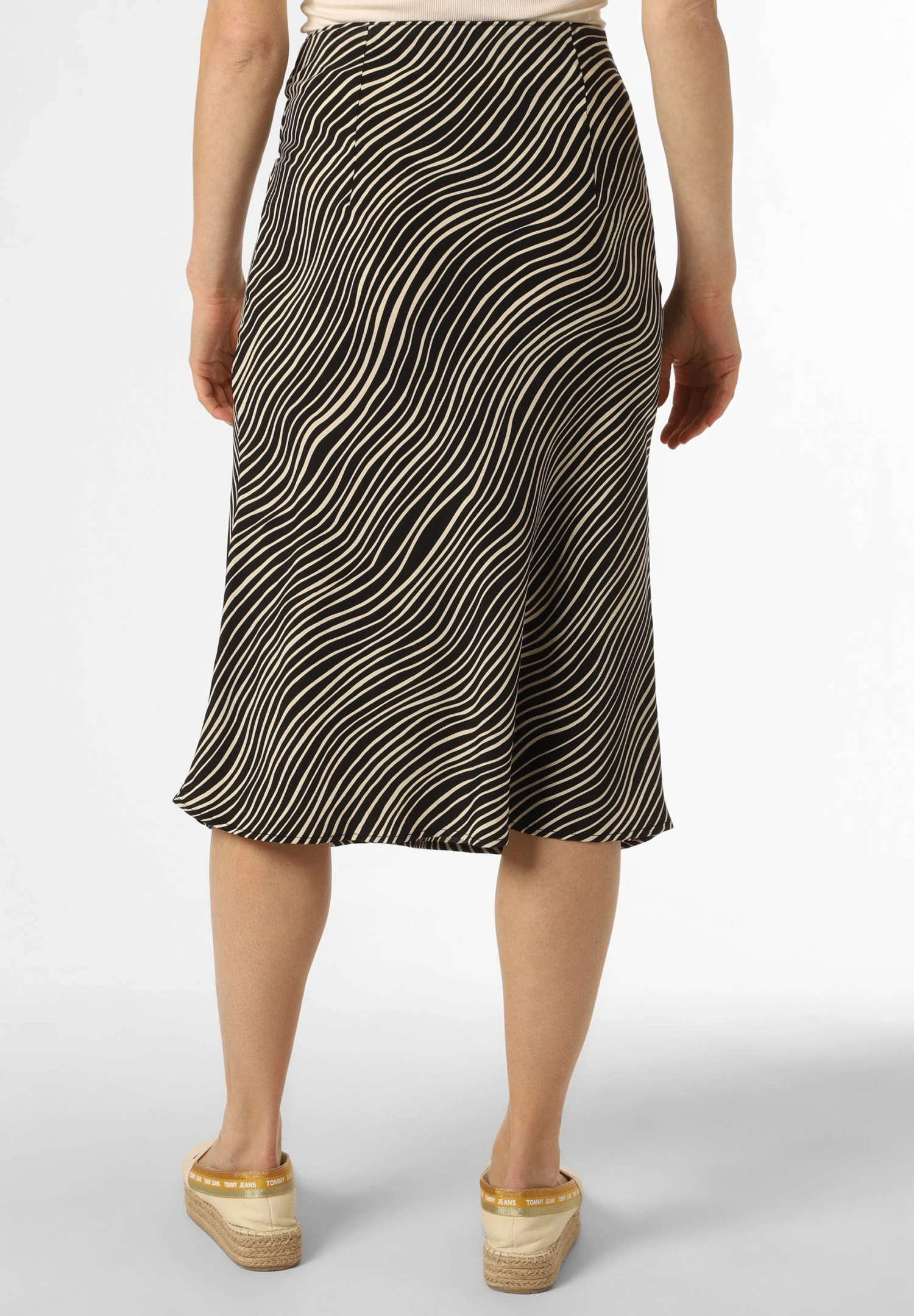 Marie Lund A-Lijn Rok - Schwarz/Ecru 2 Marie Lund A-Lijn Rok - Schwarz/Ecru - Afbeelding 2