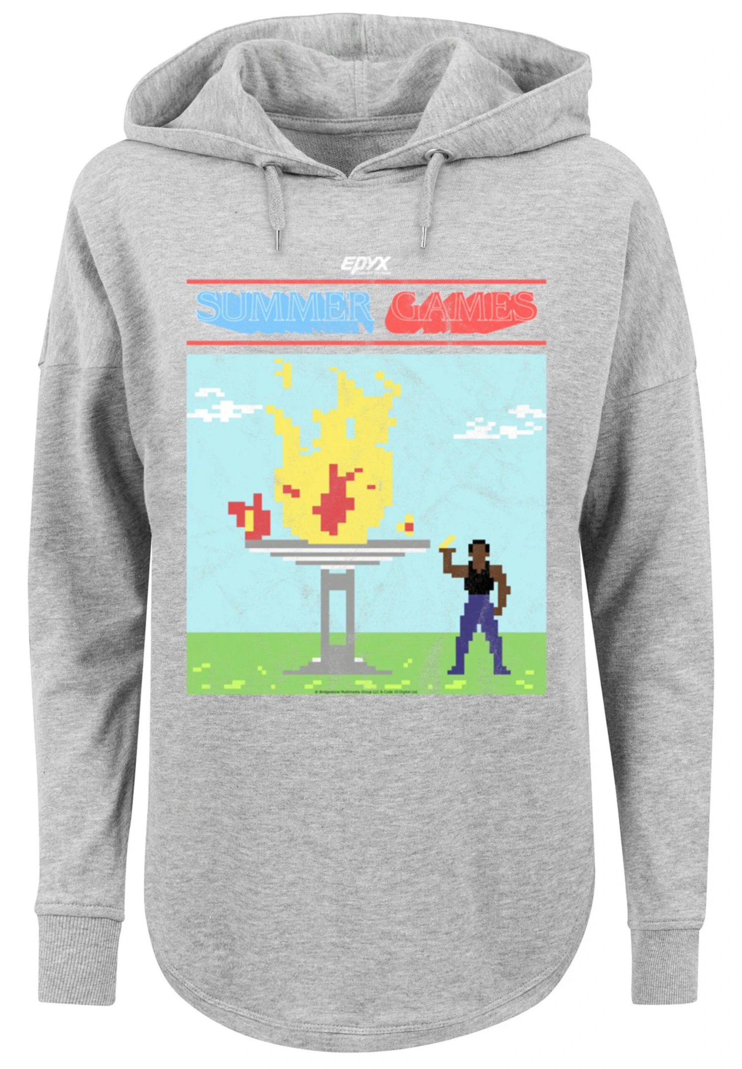 F4NT4STIC Retro Gaming Summer Games - Hoodie - Grey 6 F4NT4STIC Retro Gaming Summer Games - Hoodie - Grey - Afbeelding 6