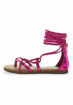 Sandalen Met Enkelbandjes - Fuxia