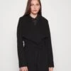 Vipoko Collar Coat - Halflange Jas - Black