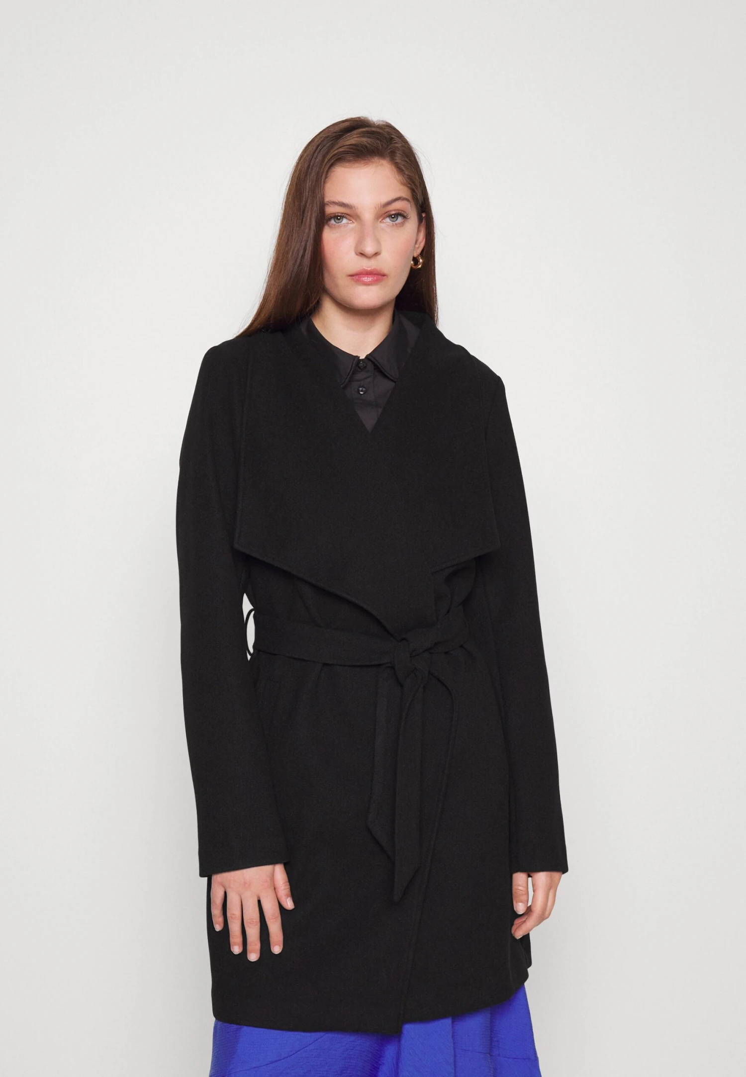 Vipoko Collar Coat - Halflange Jas - Black 1 Vipoko Collar Coat - Halflange Jas - Black