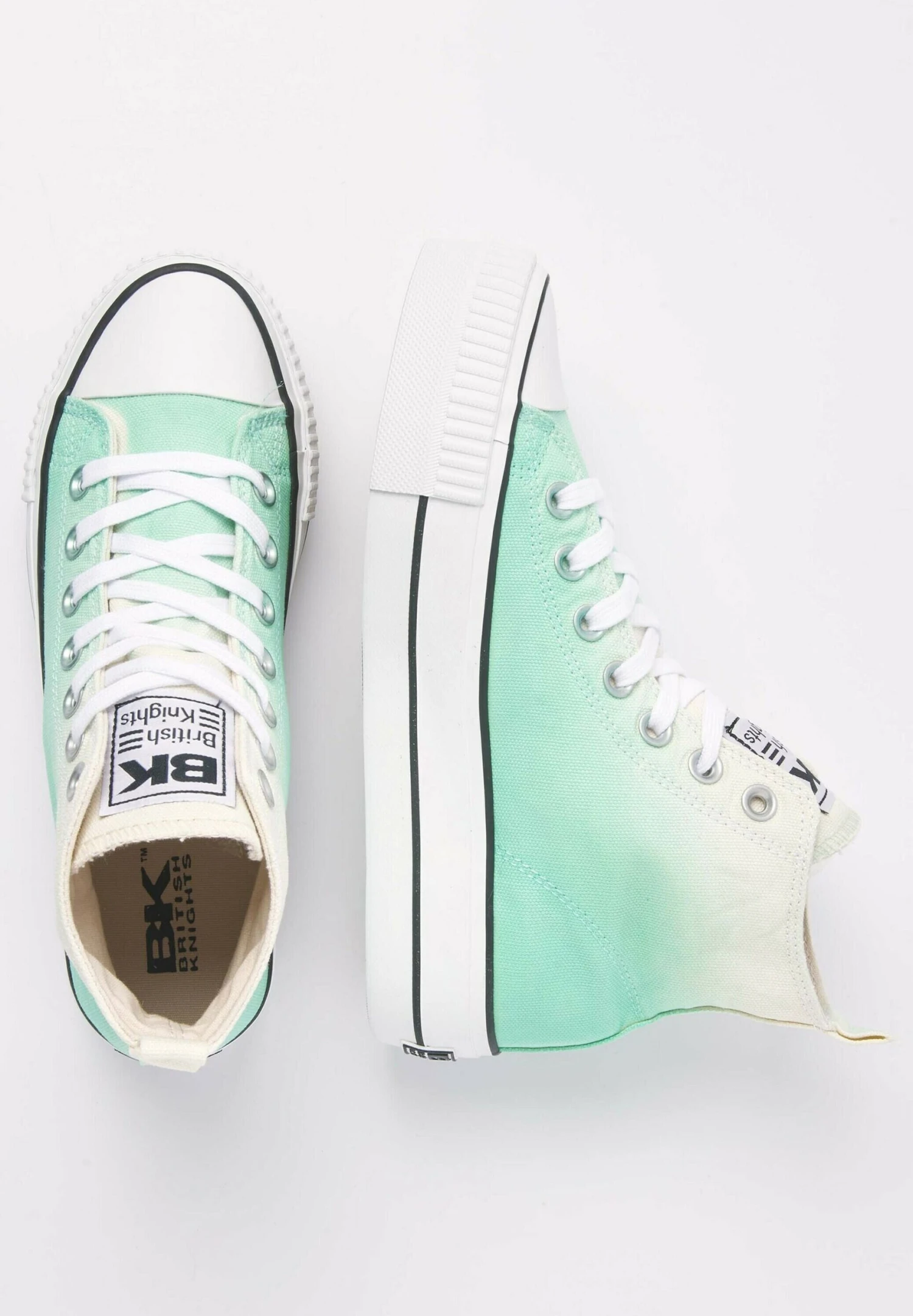 British Knights Kaya Mid - Sneakers Hoog - Turquoise Creme Gradient 4 British Knights Kaya Mid - Sneakers Hoog - Turquoise Creme Gradient - Afbeelding 4