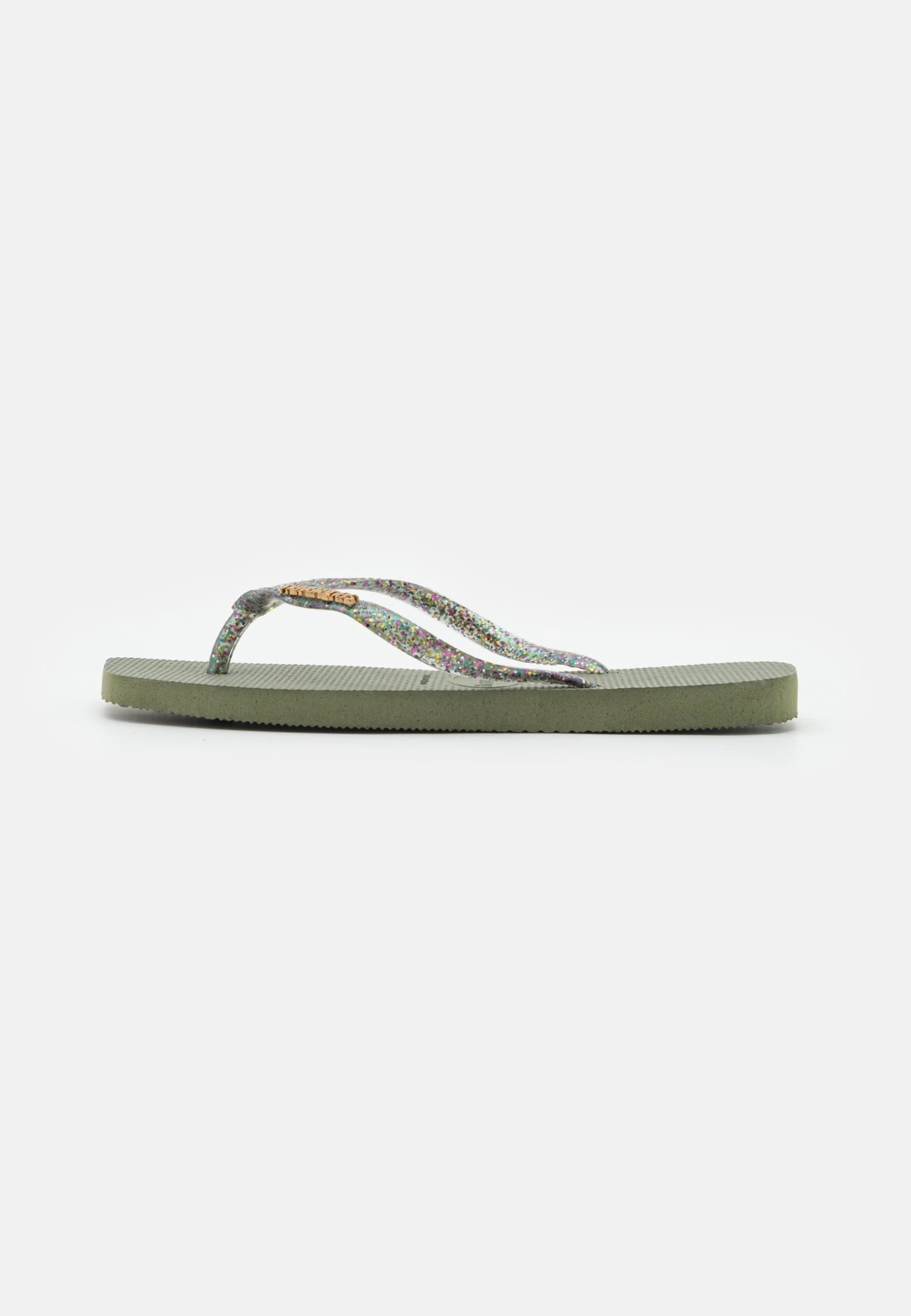 Havaianas Slim Square Logo Metallic - Teenslippers - Green 2 Havaianas Slim Square Logo Metallic - Teenslippers - Green - Afbeelding 2
