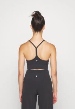 Lululemon Flow Y Longline *Nulu - Sport-Bh Met Light Support - Black -Kleding Discount Winkel abe7512404574f51adc064ae1addd4a4