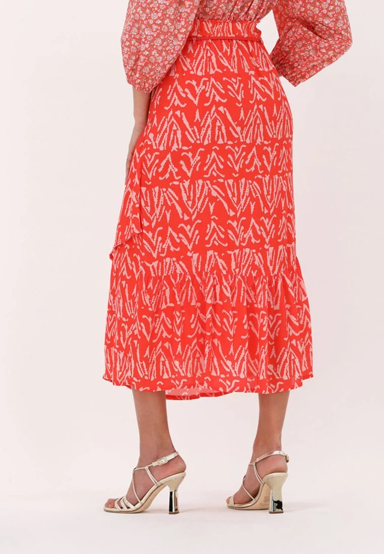 Kimberly- A-Lijn Rok - Oranje 2 Kimberly- A-Lijn Rok - Oranje - Afbeelding 2