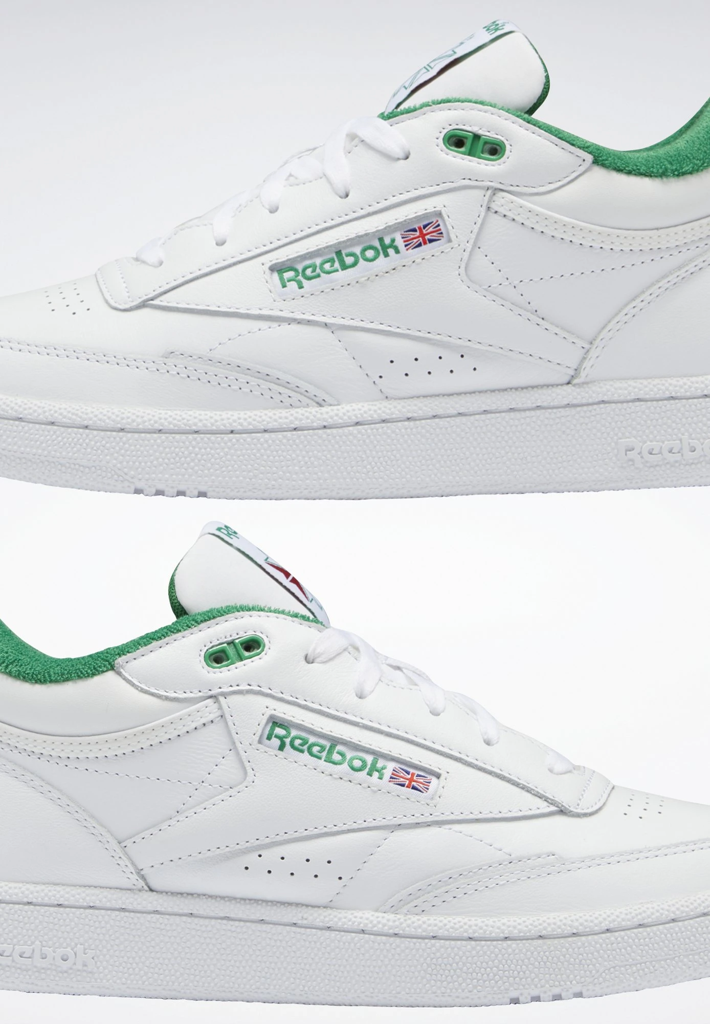 Reebok Classic Club C Mid Ii Unisex - Sneakers Laag - Ftwr White/Ftwr White/Glen Green 9 Reebok Classic Club C Mid Ii Unisex - Sneakers Laag - Ftwr White/Ftwr White/Glen Green - Afbeelding 9