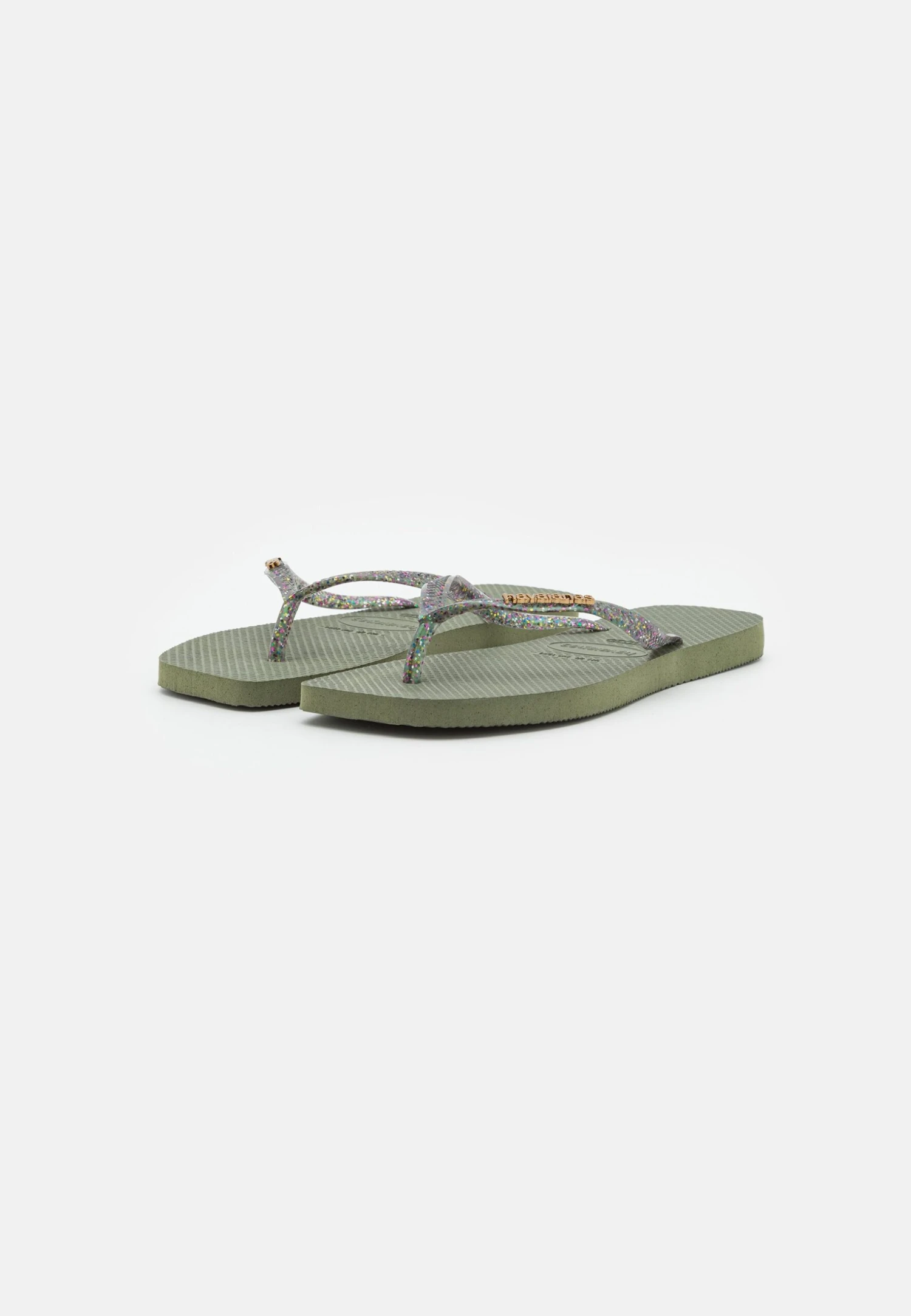 Havaianas Slim Square Logo Metallic - Teenslippers - Green 3 Havaianas Slim Square Logo Metallic - Teenslippers - Green - Afbeelding 3