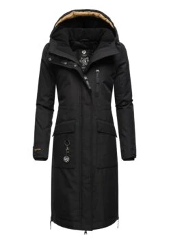 Ragwear Wintermantel Refutura Remake - Winterjas - Black