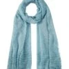 Tom Tailor Mit Fransen - Sjaal - Dusty Mint Blue