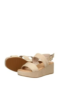 Sandalen Met Sleehak - Beige -Kleding Discount Winkel b1cbc8f6bee14a9d95c7c0af929b7aad