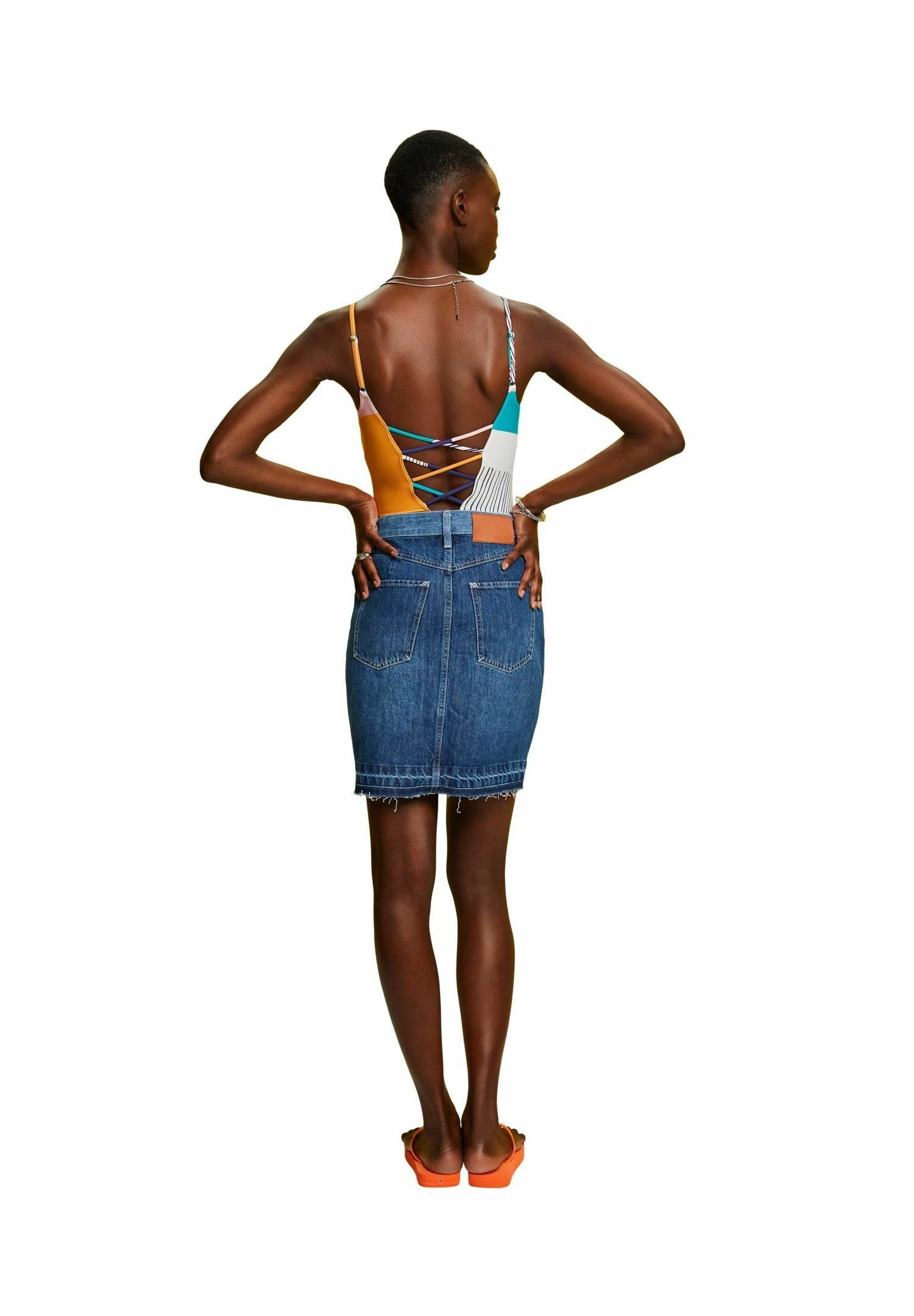 ESPRIT Jeansrok - Blue Dark Washed 2 ESPRIT Jeansrok - Blue Dark Washed - Afbeelding 2