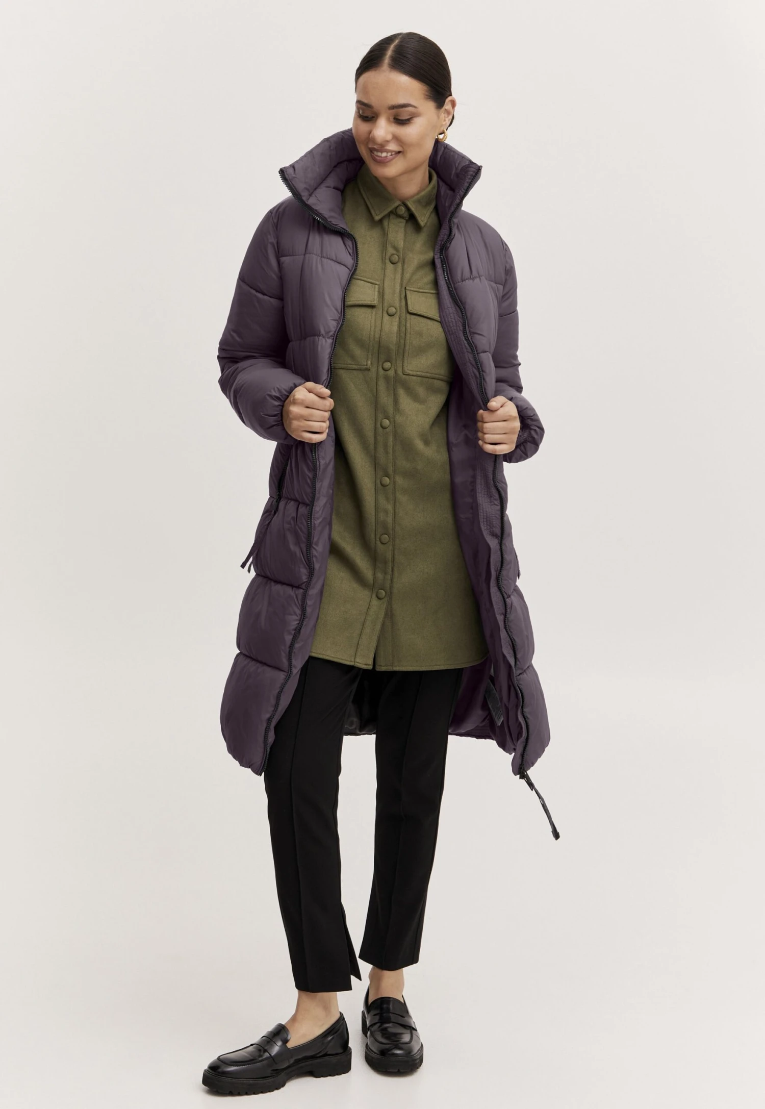 B.young Bomina Coat- Winterjas - Blackened Pearl 2 B.young Bomina Coat- Winterjas - Blackened Pearl - Afbeelding 2