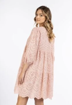 Dreimaster Mit Lochstickerei Bridgeport - Jurk - Rosa -Kleding Discount Winkel b9162b79c0384bafb5c2b3a5651e7723