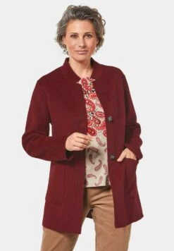 GOLDNER Moderner- Halflange Jas - Dark Red