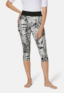 Legging - Schwarz Eisgrau Multicolor