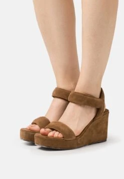 Billi Bi Sandalen Met Plateauzool - Brown