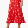 Ditsy Print - A-Lijn Rok - Red