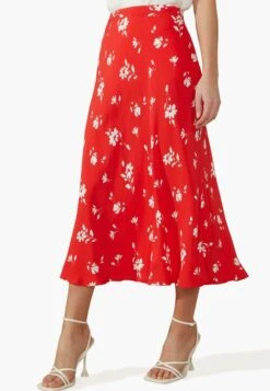 Ditsy Print - A-Lijn Rok - Red