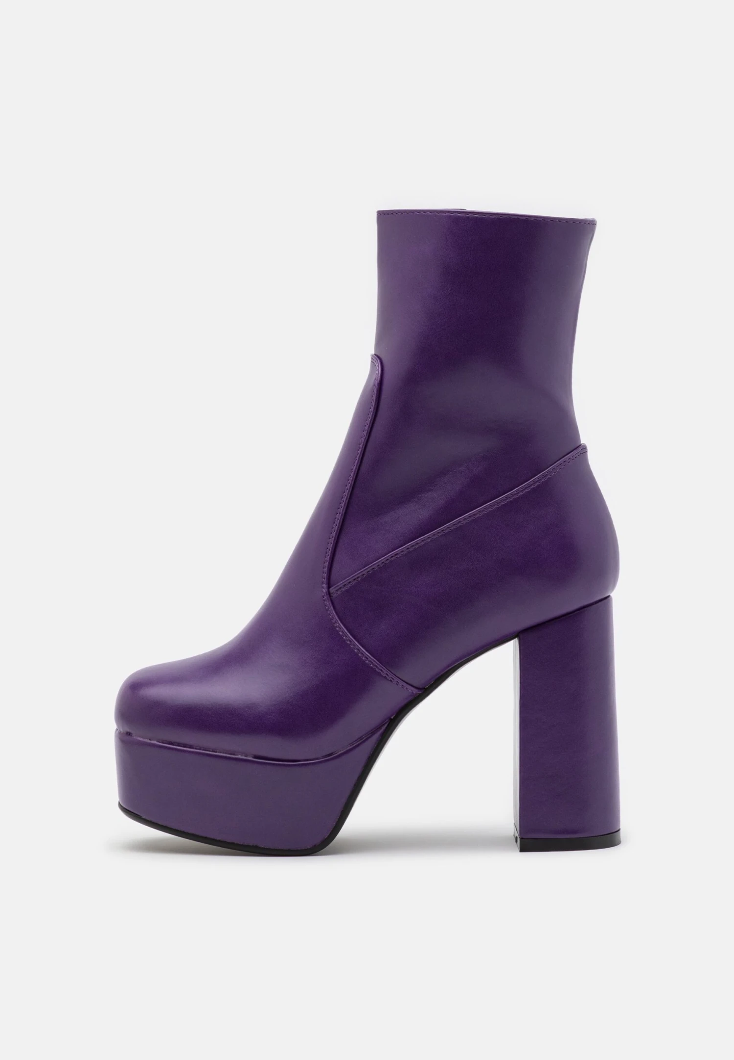 Lamoda Making Moves- Enkellaarsjes Met Hoge Hak - Purple 2 Lamoda Making Moves- Enkellaarsjes Met Hoge Hak - Purple - Afbeelding 2