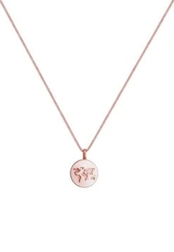 Elli World Map - Ketting - Rose Gold-Coloured -Kleding Discount Winkel c32310e5d3a649a4be47c2db855d0c7c